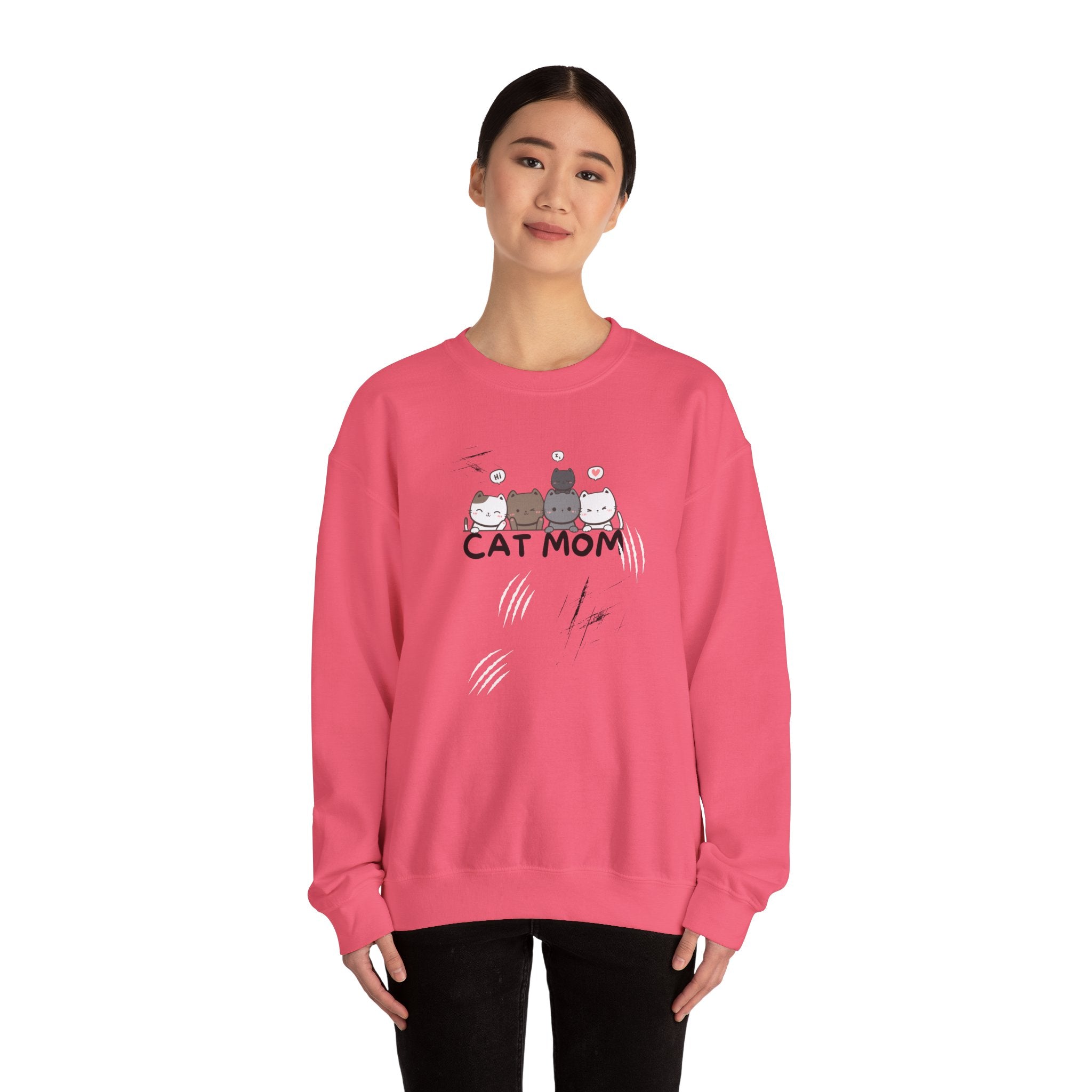 Cat Mom Sweatshirt – Cute Cat Lover Pullover
