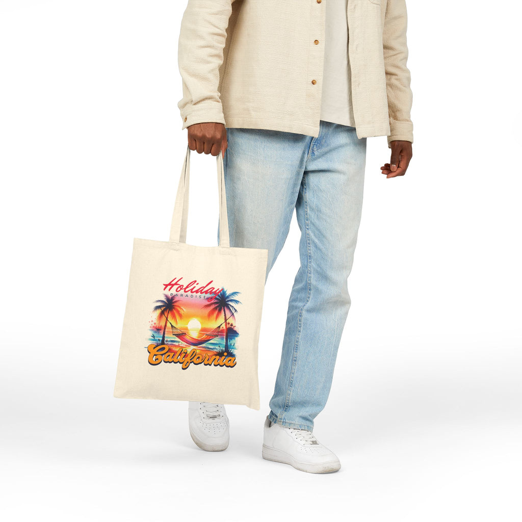 Holiday Paradise California Style Canvas Tote Bag