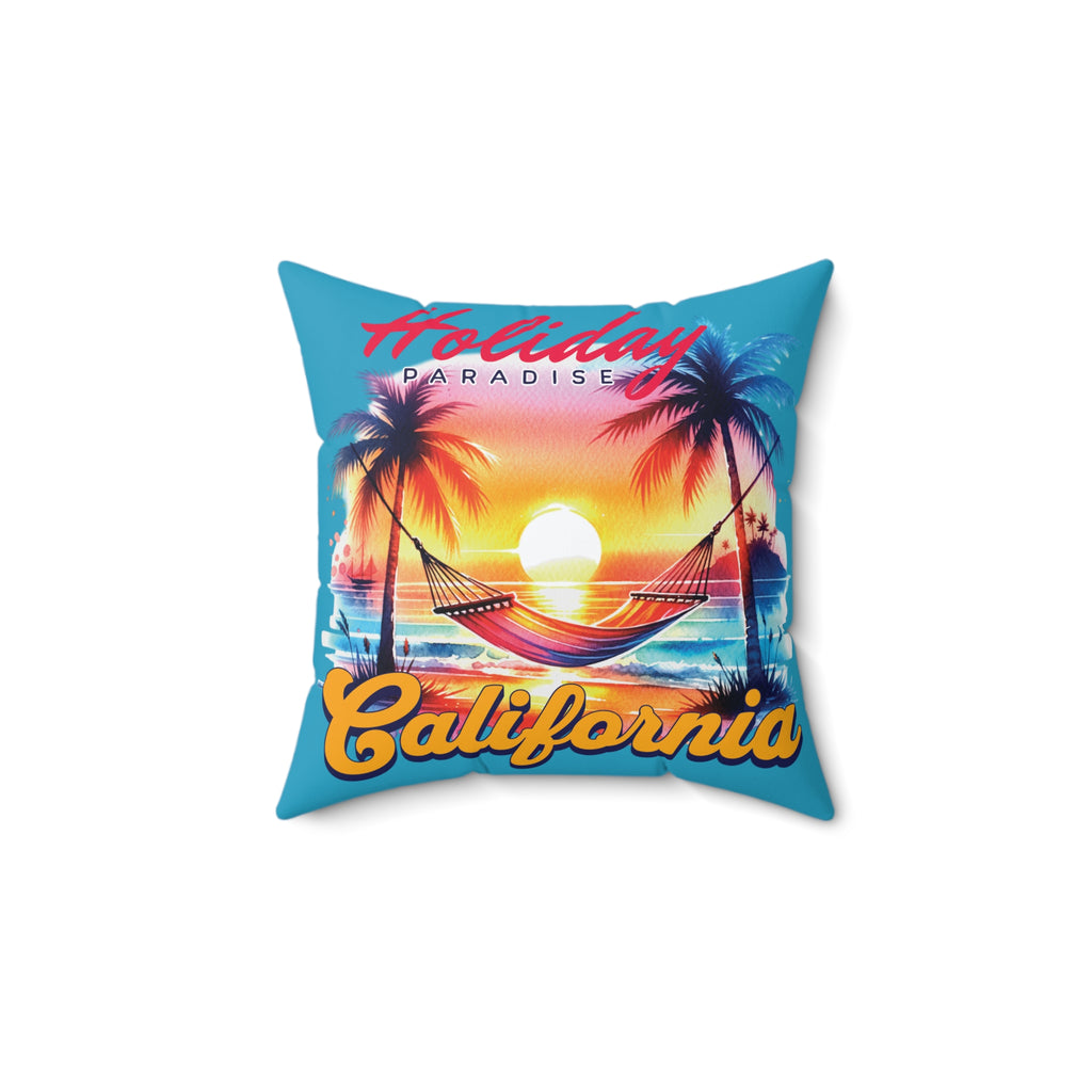 Holiday Paradise California Throw Pillow