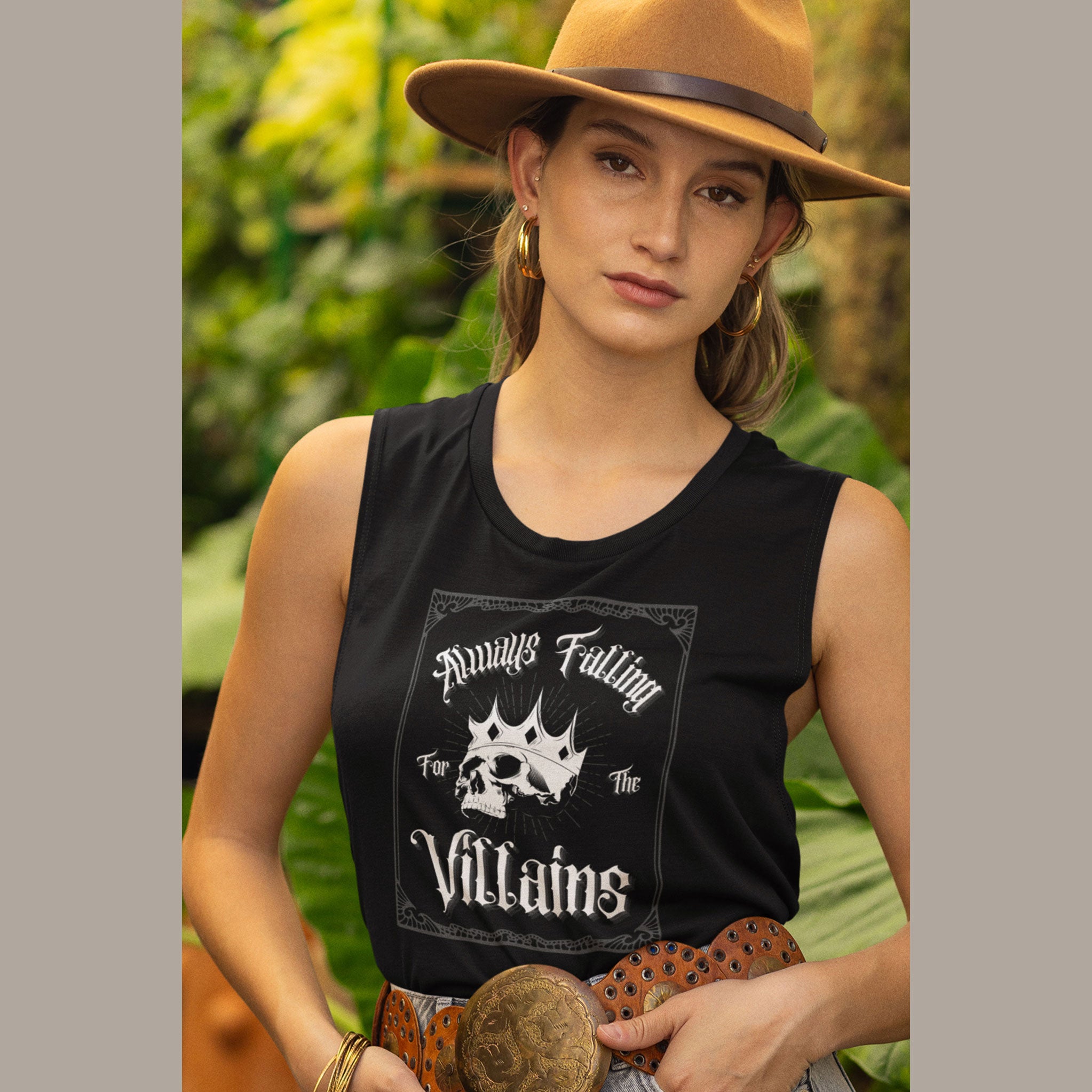 Always Falling for the Villains Women’s Tank