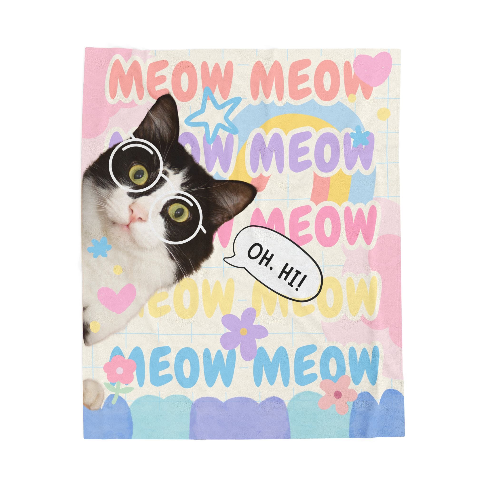 Smarty Cat – Velveteen Plush 50" x 60" Blanket