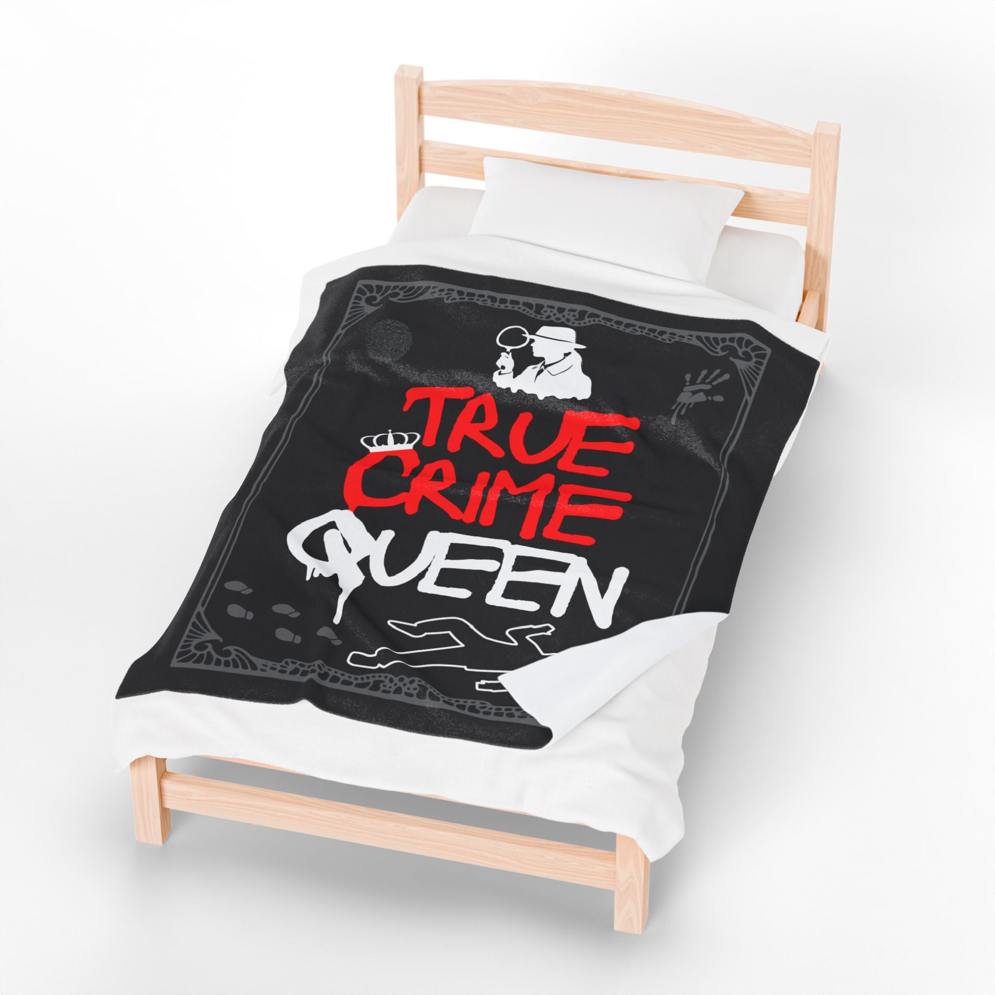 True Crime Queen - Velveteen Plush 50" x 60" Blanket