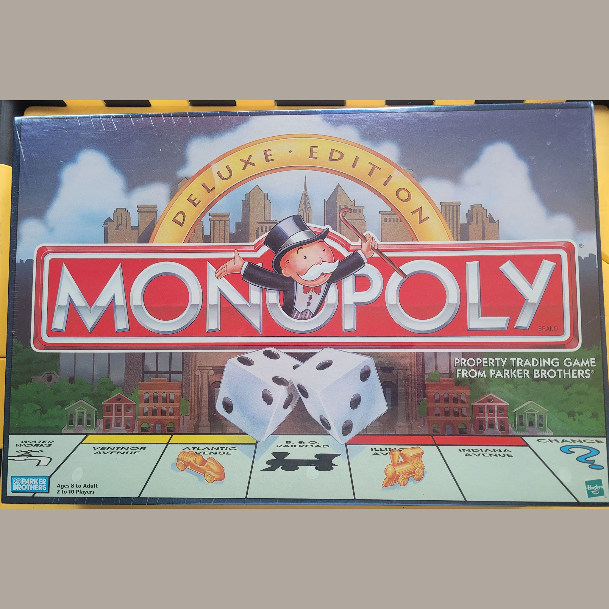 MONOPOLY Deluxe Edition (1998) – Factory Sealed – Vintage Parker Brothers Board
