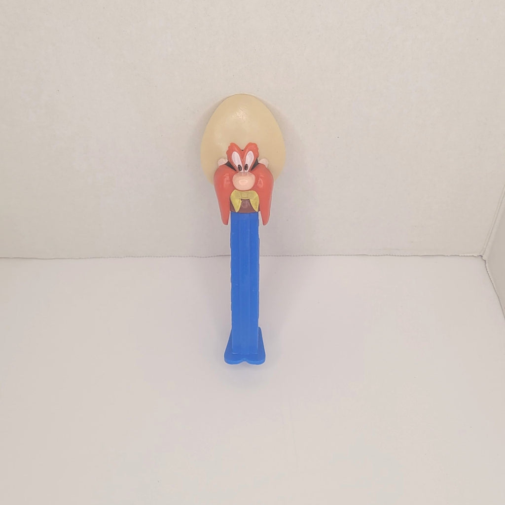 Vintage Looney Tunes Yosemite Sam PEZ Dispenser - Blue Stem Collectible Toy