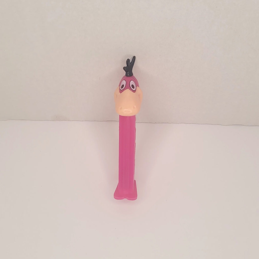 Vintage 1990s PEZ Dispenser The Flintstones Dino Pink Stem Footed Candy Dispenser Collectible