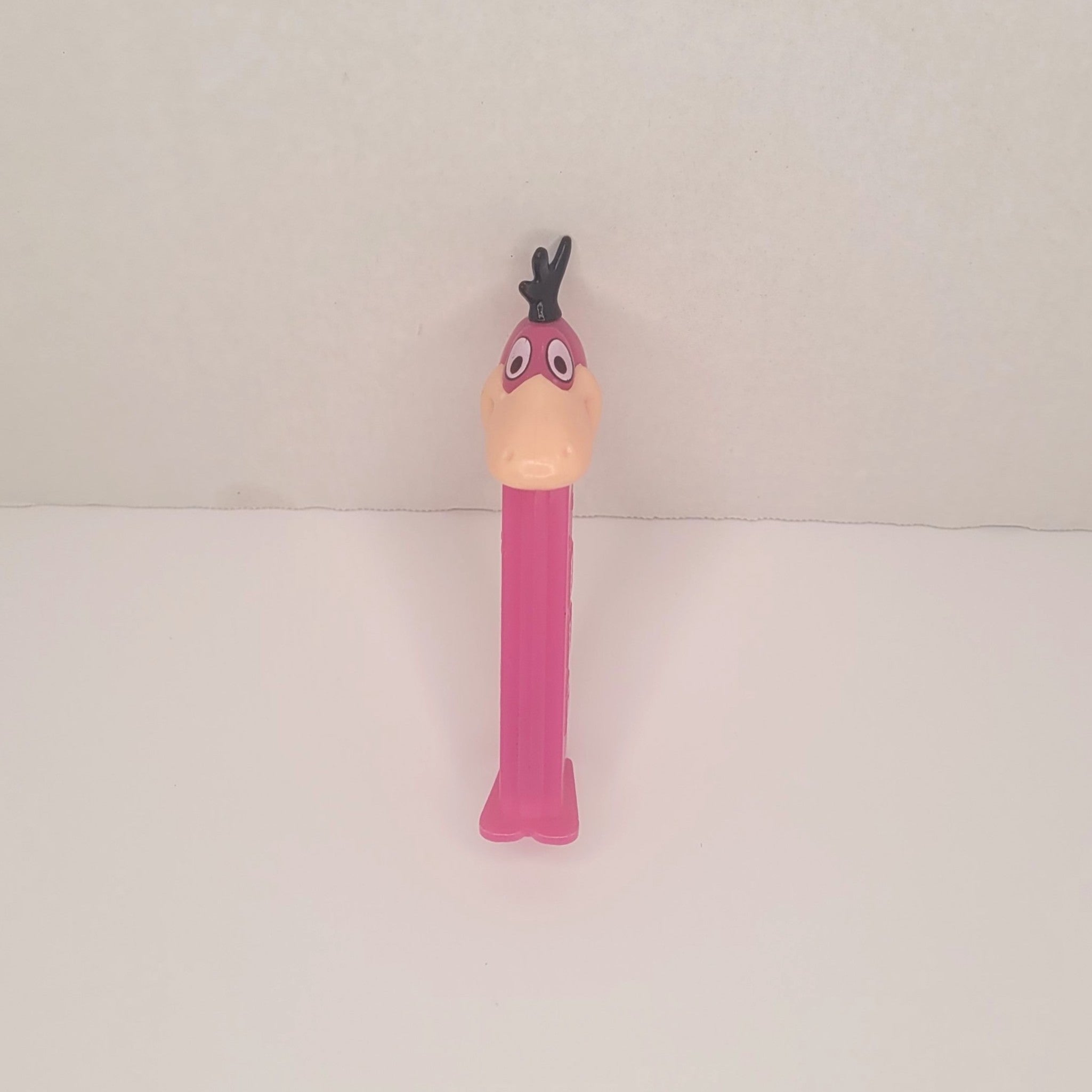 Vintage 1990s PEZ Dispenser The Flintstones Dino Pink Stem Footed Candy Dispenser Collectible