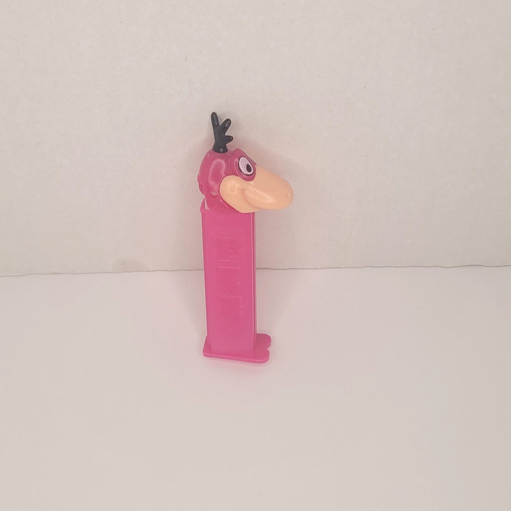 Vintage 1990s PEZ Dispenser The Flintstones Dino Pink Stem Footed Candy Dispenser Collectible