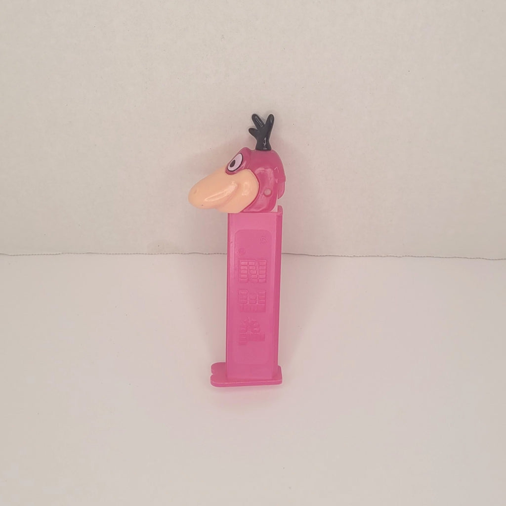 Vintage 1990s PEZ Dispenser The Flintstones Dino Pink Stem Footed Candy Dispenser Collectible